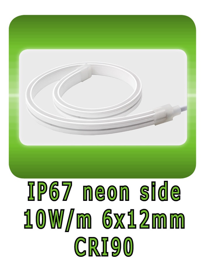 Neon strip side view 6x12mm 10W/m IP67