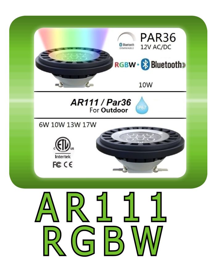 AR111 RGBW bluetooth control