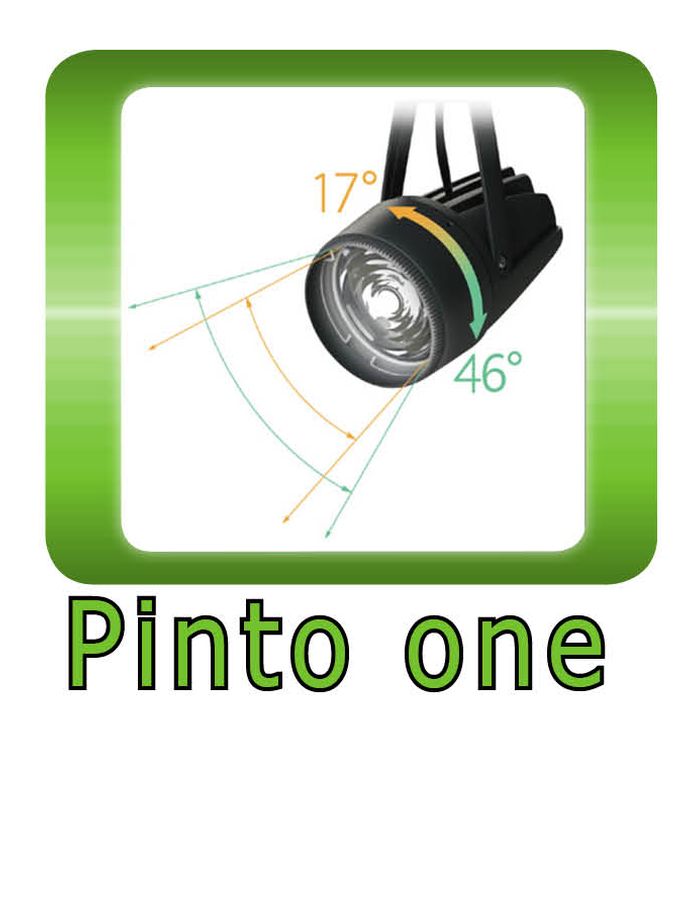 Pinto One with adjustable beam angle